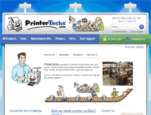 Tablet Screenshot of printertechs.com